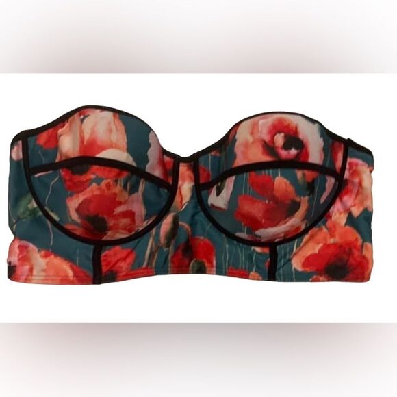 ModCloth strapless bathing suit top 2X New - Picture 1 of 5